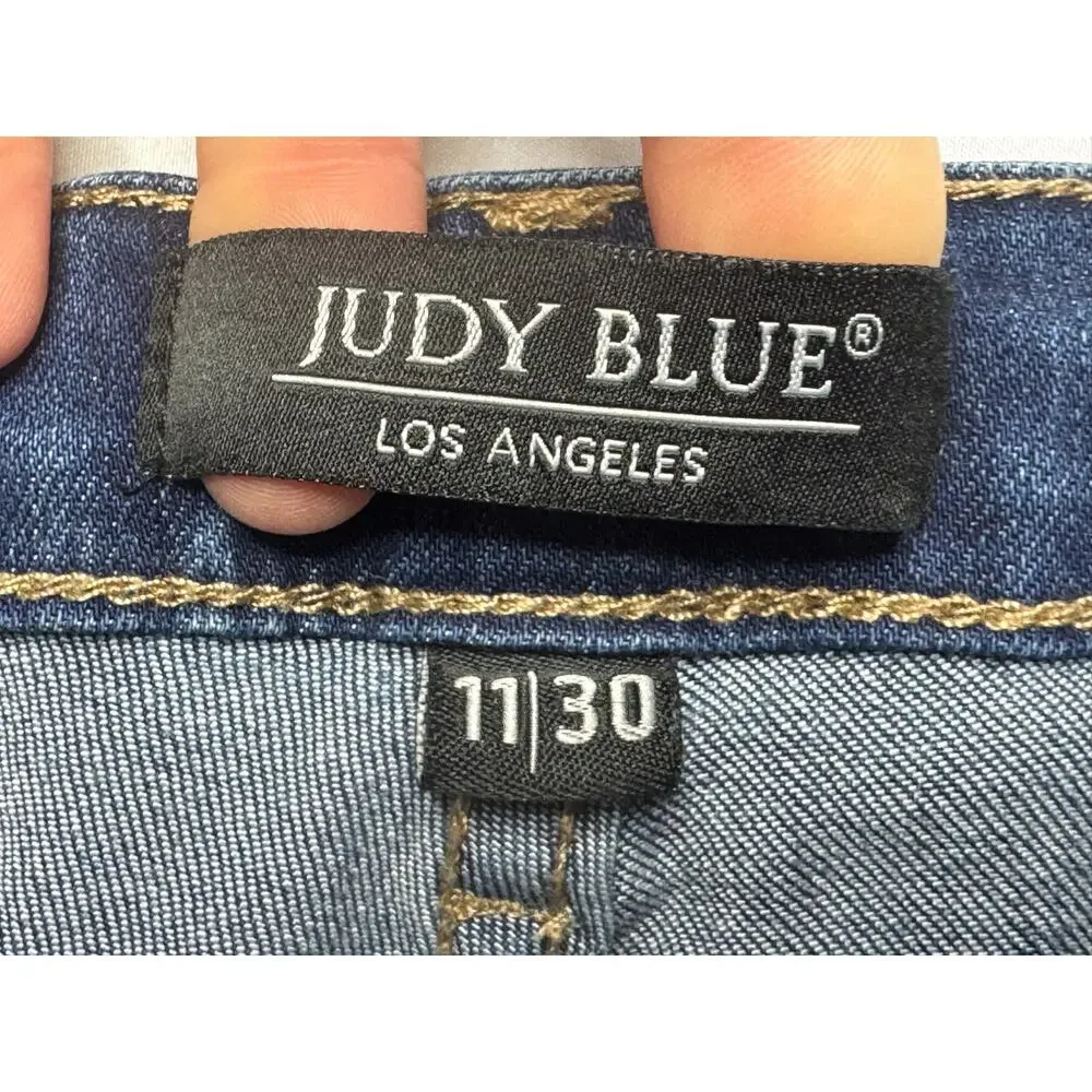 Judy‎ Blue Women's Capri Fit Blue Stretch Denim Jeans - Size 11/30 (30x24.5)